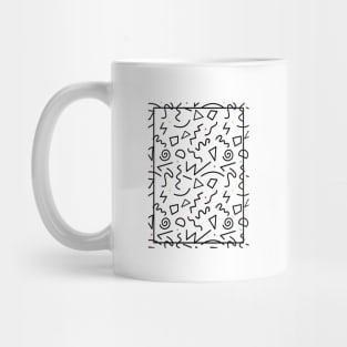 1980s Memphis Style Graffiti Art Mug